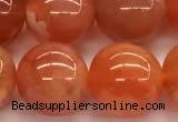 CAA5927 15 inches 12mm round red botswana agate beads