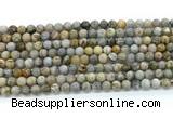 CAA6120 15.5 inches 4mm round bamboo leaf agate gemstone beads