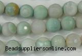 CAA715 15.5 inches 10mm faceted round fire crackle agate beads