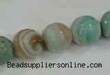 CAA725 15.5 inches 14mm faceted round fire crackle agate beads