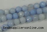 CAA735 15.5 inches 6mm faceted round blue lace agate beads wholesale