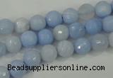 CAA736 15.5 inches 8mm faceted round blue lace agate beads wholesale