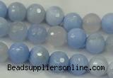 CAA737 15.5 inches 10mm faceted round blue lace agate beads wholesale