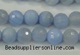 CAA738 15.5 inches 12mm faceted round blue lace agate beads wholesale