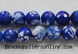 CAA798 15.5 inches 10mm faceted round fire crackle agate beads