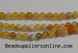 CAA86 15.5 inches 4mm round botswana agate gemstone beads