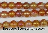 CAA869 15.5 inches 8mm round AB-color red agate beads