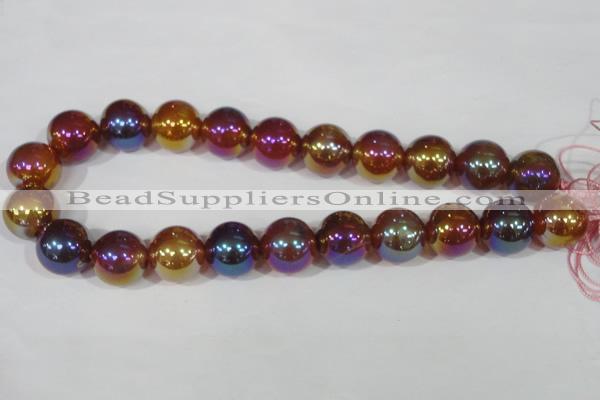 CAA873 15.5 inches 18mm round AB-color red agate beads