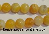 CAA91 15.5 inches 14mm round botswana agate gemstone beads