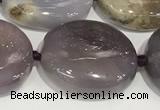 CAB1000 15.5 inches 15*20mm - 18*23mm nuggets purple agate gemstone beads