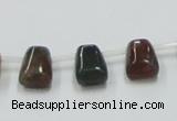 CAB130 15.5 inches 8*12mm trapezoid india agate gemstone beads