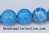 CAB224 15.5 inches 16mm round blue crazy lace agate beads