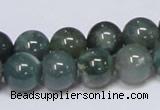 CAB386 15.5 inches 12mm round moss agate gemstone beads wholesale