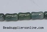 CAB395 15.5 inches 8*14mm bamboo shape moss agate gemstone beads