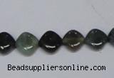 CAB418 15.5 inches 10*10mm rhombic moss agate gemstone beads