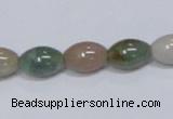 CAB439 15.5 inches 9*12mm rice indian agate gemstone beads wholesale