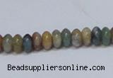 CAB440 15.5 inches 4*8mm rondelle indian agate gemstone beads