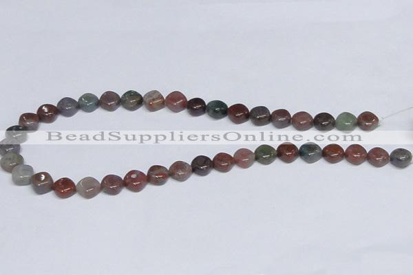 CAB450 15.5 inches 10mm rhombic indian agate gemstone beads