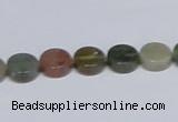 CAB455 15.5 inches 10mm coin indian agate gemstone beads wholesale