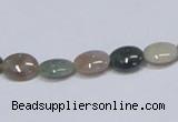 CAB456 15.5 inches 8*10mm oval indian agate gemstone beads wholesale