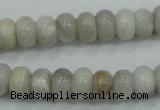 CAB901 15.5 inches 6*10mm rondelle natural crazy agate beads wholesale