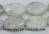 CAB912 15.5 inches 18*25mm oval natural crazy agate beads wholesale