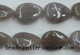 CAB957 15.5 inches 13*18mm flat teardrop ocean agate gemstone beads