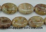 CAB976 15.5 inches 13*18mm oval Morocco agate beads wholesale