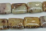 CAB978 15.5 inches 13*18mm rectangle Morocco agate beads wholesale