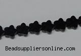 CAB987 15.5 inches 8*8mm star black agate gemstone beads wholesale