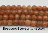 CABS09 15 inches 12mm round orange calcite gemstone beads wholesale