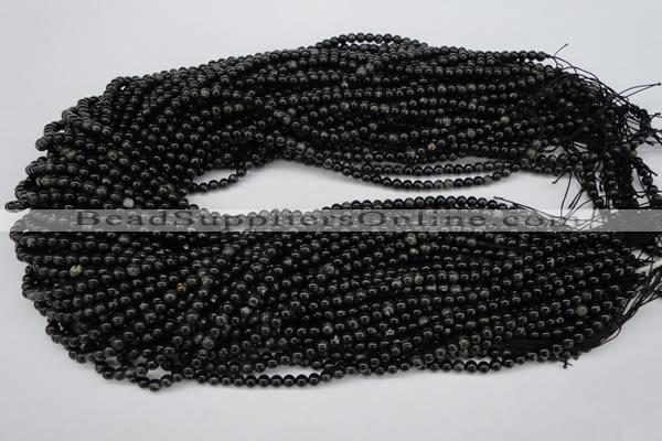 CAE01 15.5 inches 4mm round astrophyllite beads wholesale