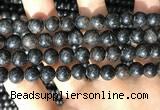 CAE306 15.5 inches 8mm round astrophyllite gemstone beads