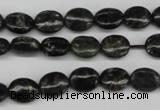 CAE54 15.5 inches 8*10mm oval astrophyllite beads wholesale