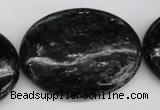 CAE63 15.5 inches 30*40mm oval astrophyllite beads wholesale