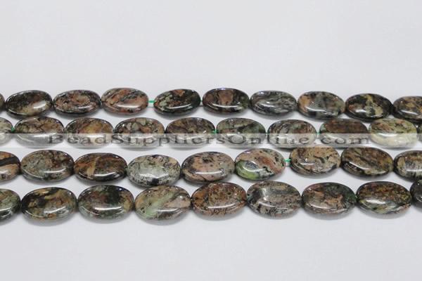 CAF128 15.5 inches 15*20mm oval Africa stone beads wholesale