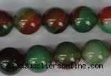 CAG1003 15.5 inches 14mm round rainbow agate beads wholesale