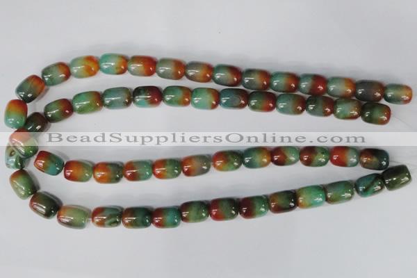 CAG1015 15.5 inches 13*18mm drum rainbow agate beads wholesale