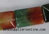 CAG1054 15.5 inches 20*30mm rectangle rainbow agate beads