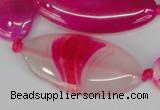 CAG1182 15.5 inches 19*38mm marquise line agate gemstone beads