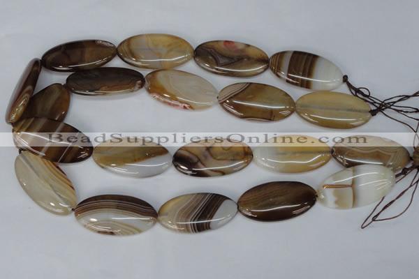 CAG1321 15.5 inches 20*38mm marquise line agate gemstone beads