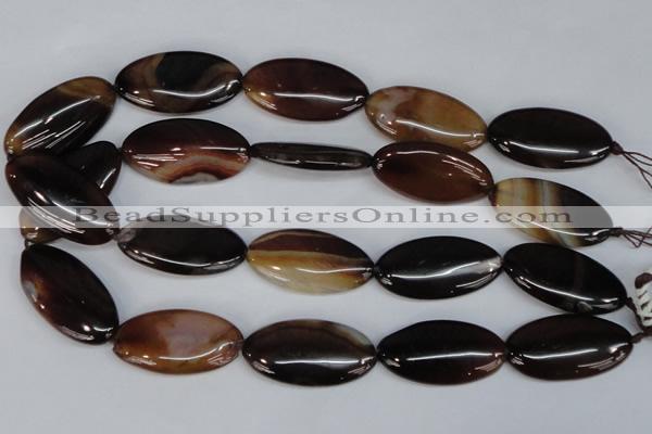 CAG1322 15.5 inches 20*38mm marquise line agate gemstone beads