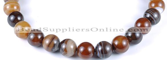 CAG144 round 16mm madagascar agate gemstone beads Wholesale