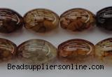 CAG1453 15.5 inches 13*18mm rice dragon veins agate beads