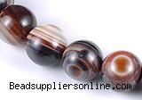 CAG148 13mm smooth round madagascar agate stone beads Wholesale