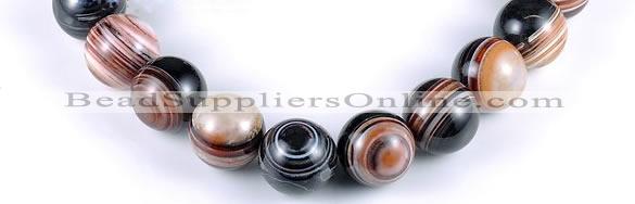 CAG149 20mm smooth round madagascar agate stone beads Wholesale