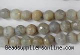 CAG1505 15.5 inches 8mm faceted round fire crackle agate beads