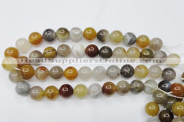 CAG1826 15.5 inches 16mm round Chinese botswana agate beads