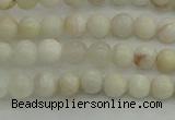 CAG1894 15.5 inches 4mm round grey agate beads wholesale