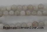 CAG1895 15.5 inches 6mm round grey agate beads wholesale